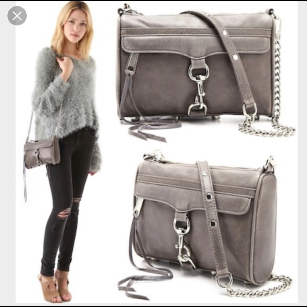Rebecca minkoff dark grey mini m.a.c. Crossbody